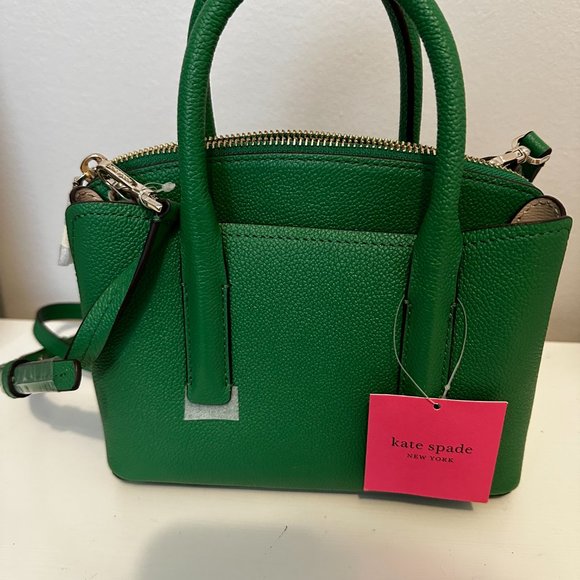 Kate Spade Green purse Margaux mini satchel - Picture 3 of 9